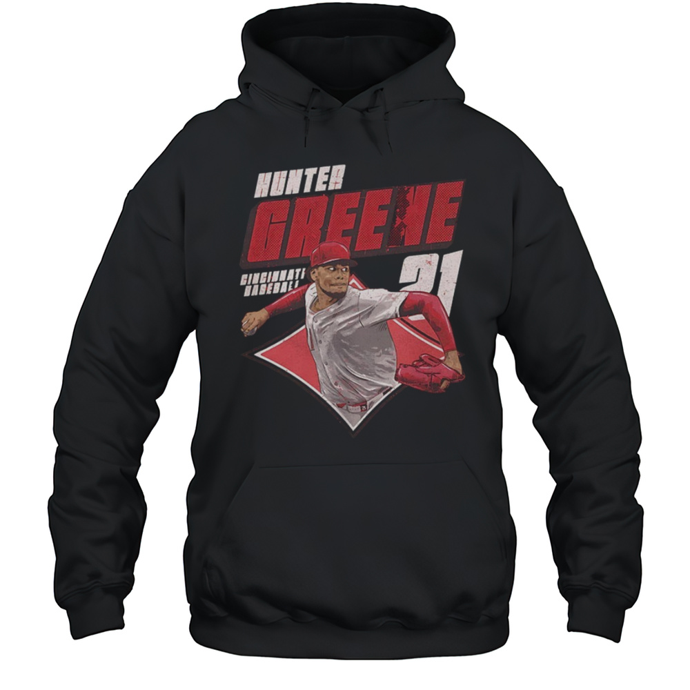 Hunter Greene Cincinnati Reds MLB Baseball Player Diamond Shirt Unisex Hoodie