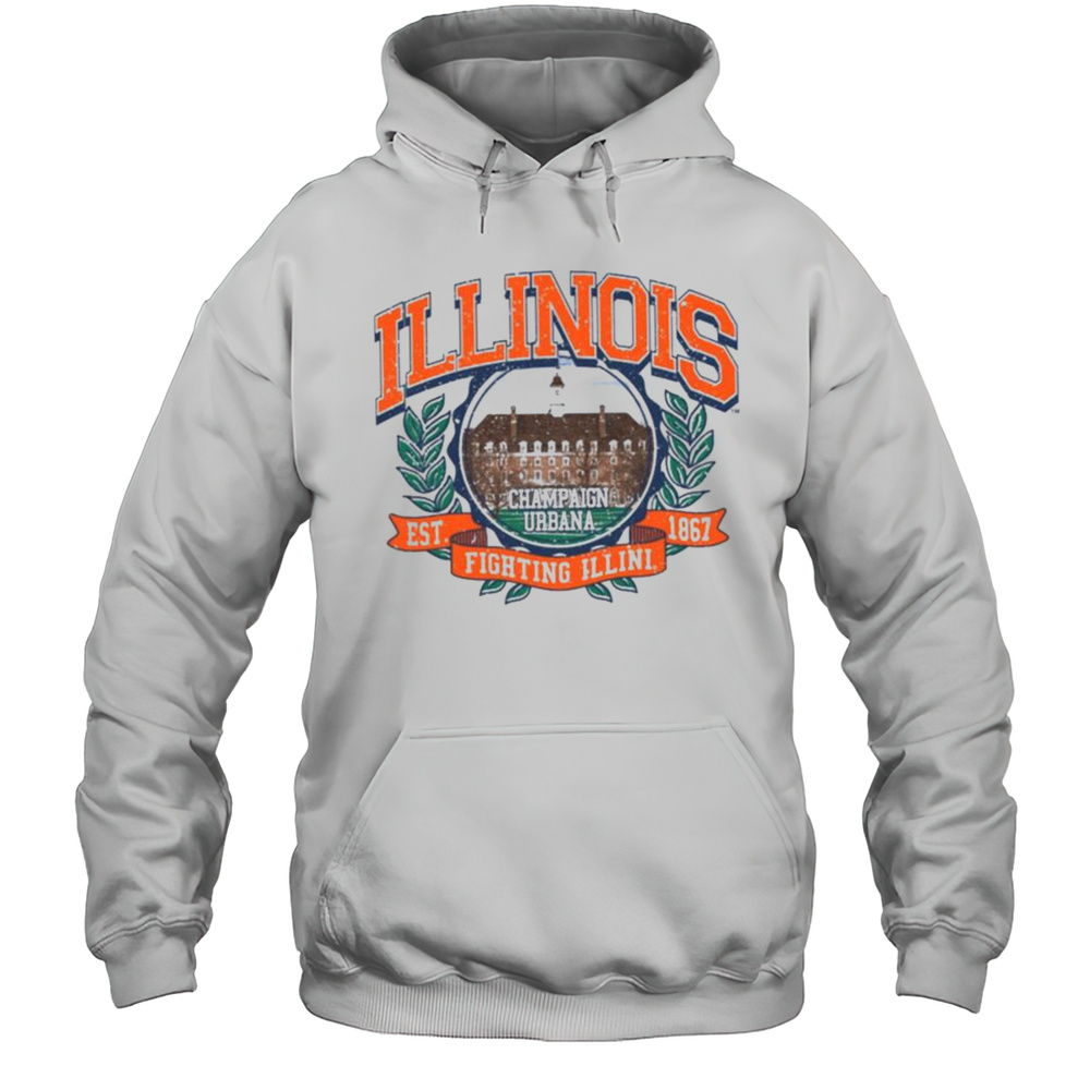Illinois Laurel Illini Union Shirt Unisex Hoodie