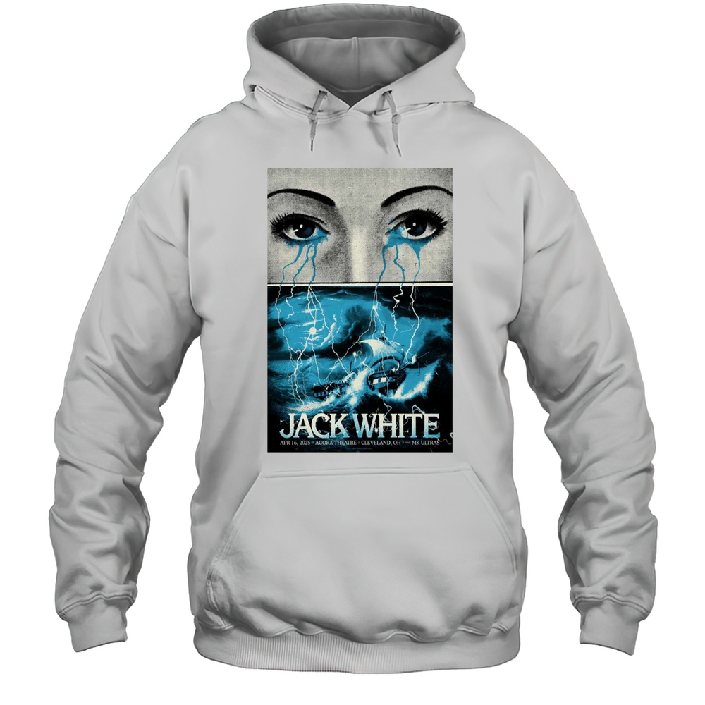 Jack White At Agora Theatre In Cleveland OH On April 16 2025 Tour T-shirt Unisex Hoodie