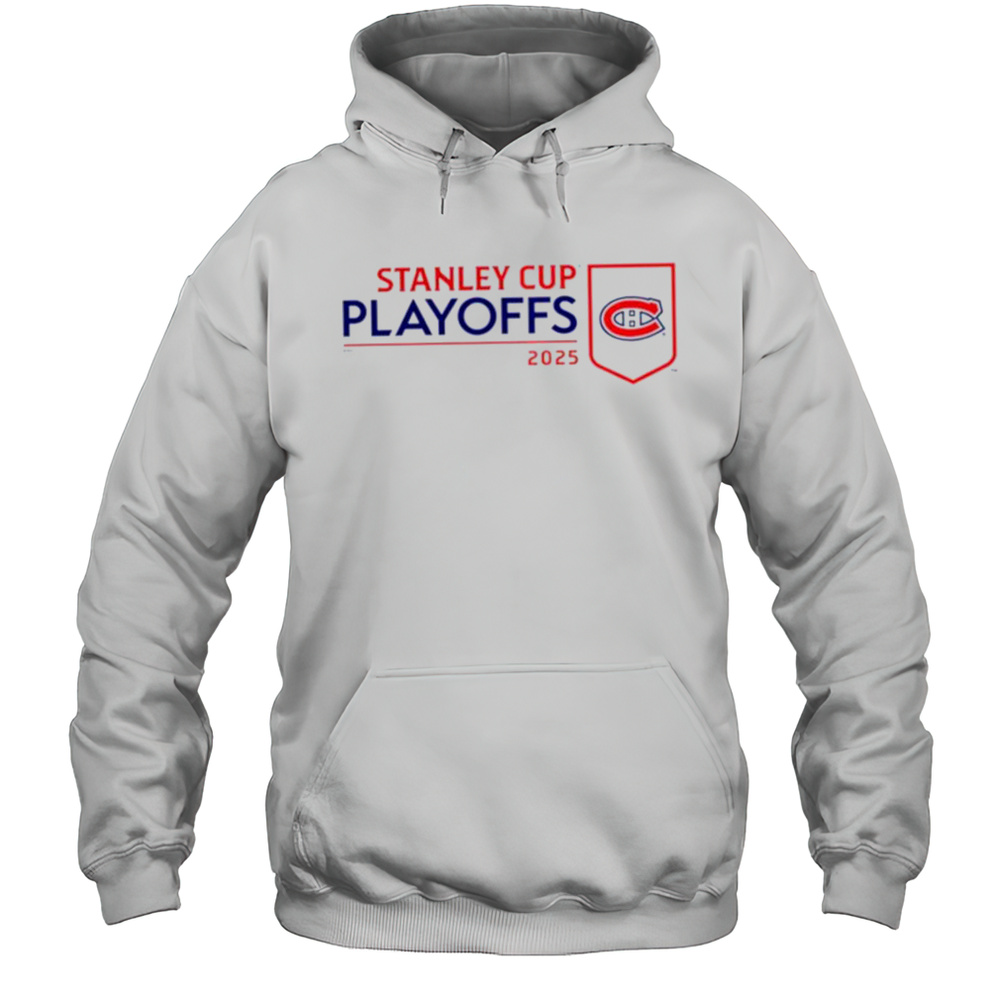 Montreal Canadiens 2025 Stanley Cup Playoffs Logo Shirt Unisex Hoodie