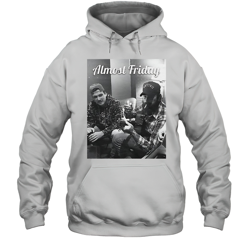 Morgan Wallen And Post Malone Smoke Almost Fridays Shirt Unisex Hoodie