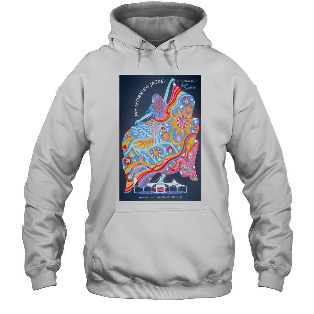 My Morning Jacket With Special Guest Grace Cummings Walmart AMP Rogers AR April 15 2025 Concert T-shirt Unisex Hoodie