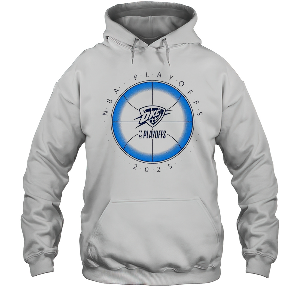 Oakland Thunder 2025 Playoffs Basketball Outline Shirt Unisex Hoodie