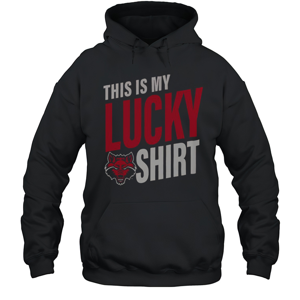 Official Arkansas State Red Wolves This Is My Lucky T-Shirt Unisex Hoodie