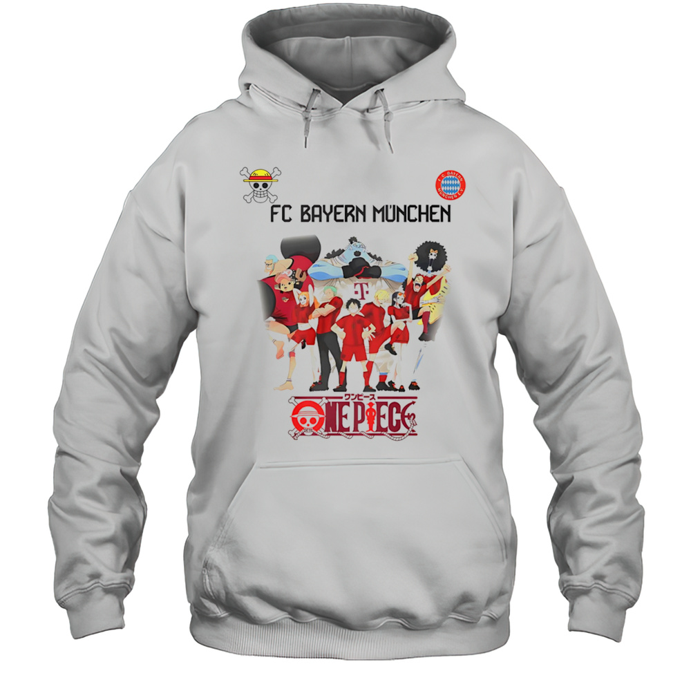 One Piece X FC Bayern Munchen Mugiwara Pirates Shirt Unisex Hoodie
