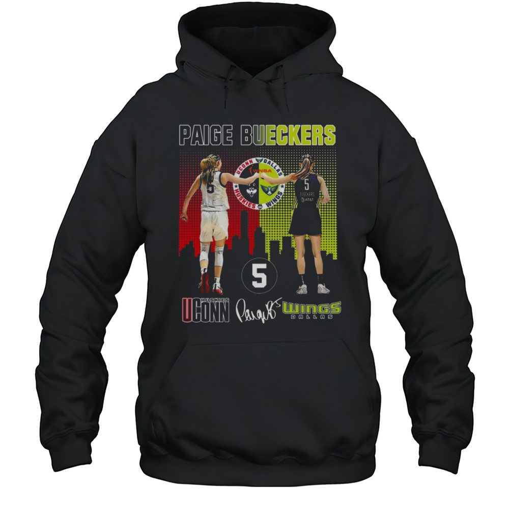 Paige Bueckers 5 Uconn Huskies Dallas Wings Shirt Unisex Hoodie