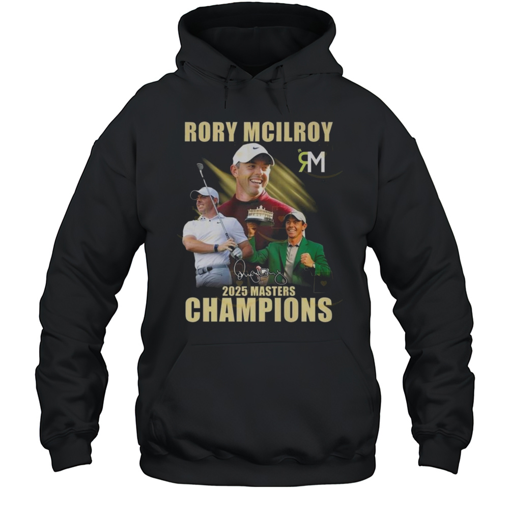 Rory Mcilroy 2025 Masters Champion Signature Shirt Unisex Hoodie