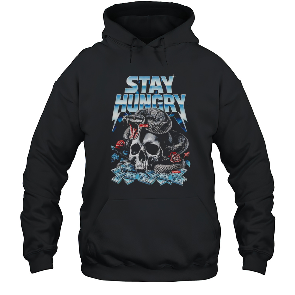 Stay Hungry Skull Snake Shirt Unisex Hoodie