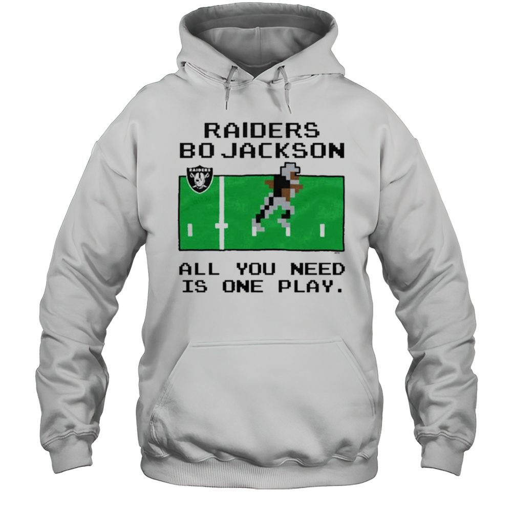 Tecmo Bowl Las Vegas Raiders Bo Jackson All You Need Is One Play Shirt Unisex Hoodie