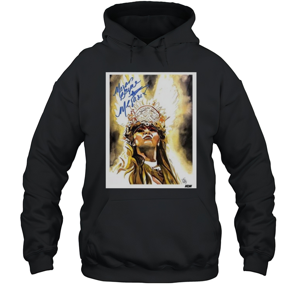 The Art Of Rob Schamberger  Megan Bayne AEW Signature T-shirt Unisex Hoodie