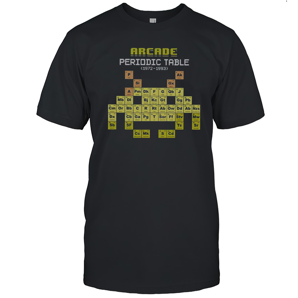 Top Arcade Periodic Table 1972-1993 T-Shirt