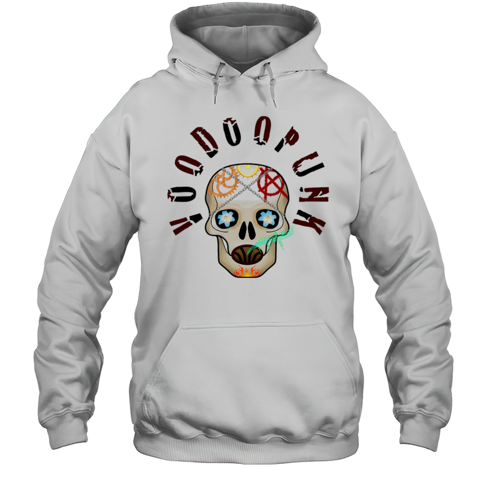 Voodoopunk Skull Shirt Unisex Hoodie