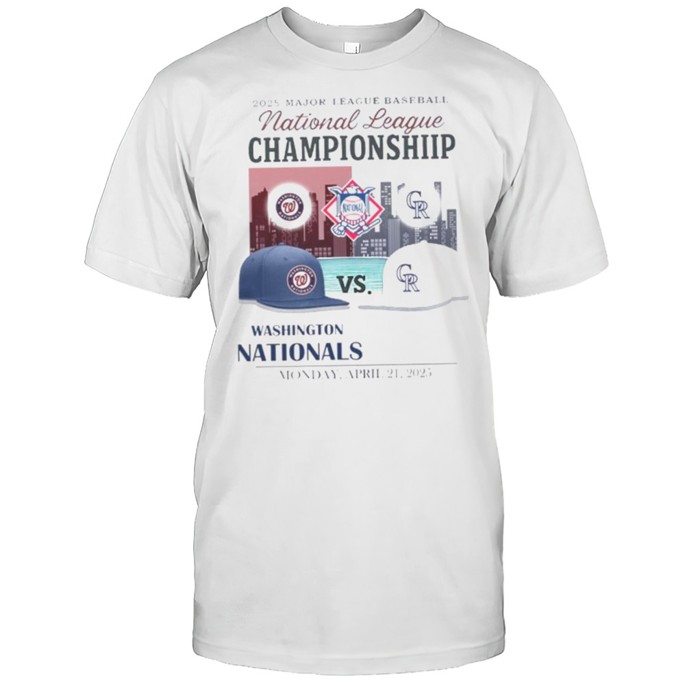 Washington Nationals Vs Colorado Rockies 2025 MLB National League Championship Hats Shirt