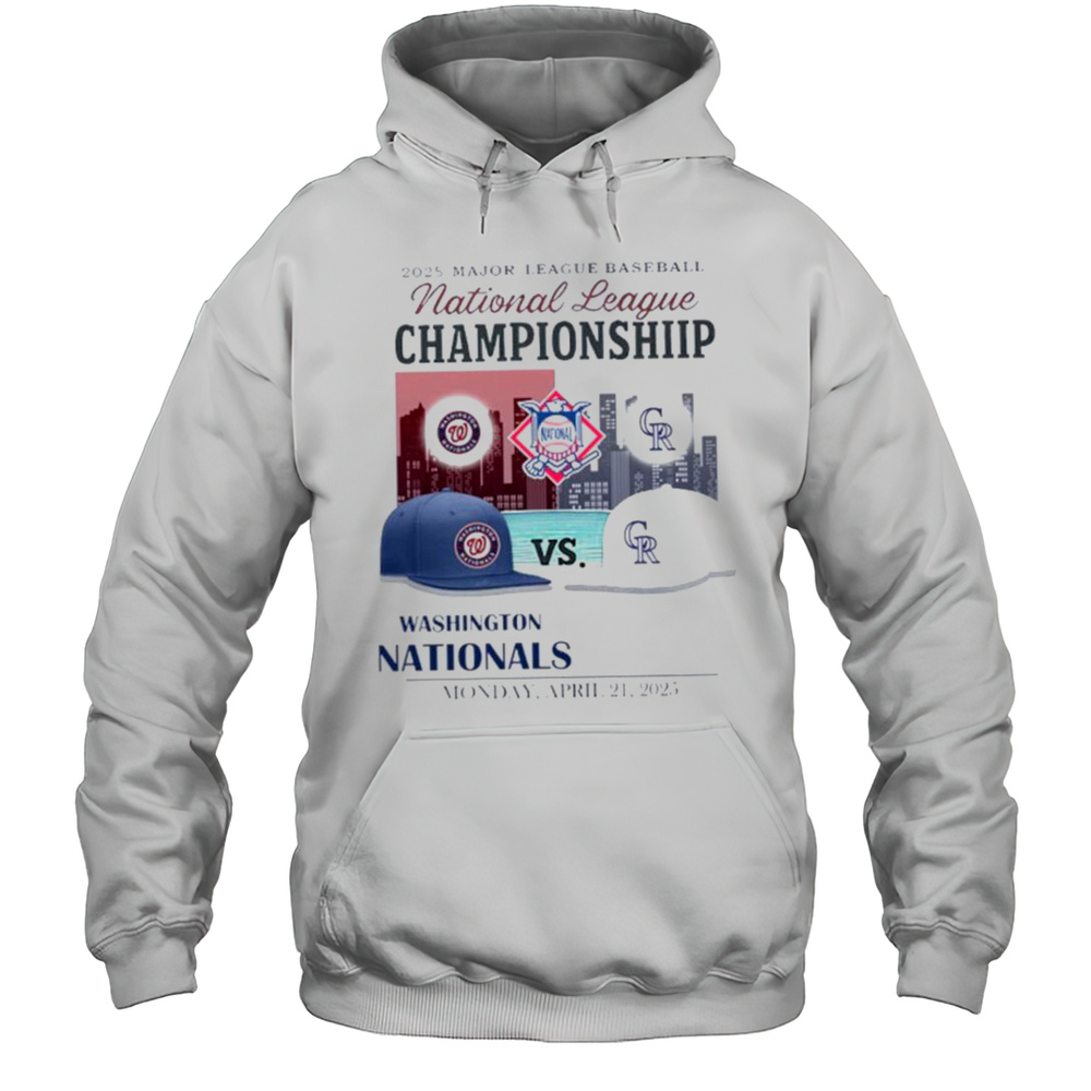 Washington Nationals Vs Colorado Rockies 2025 MLB National League Championship Hats Shirt Unisex Hoodie