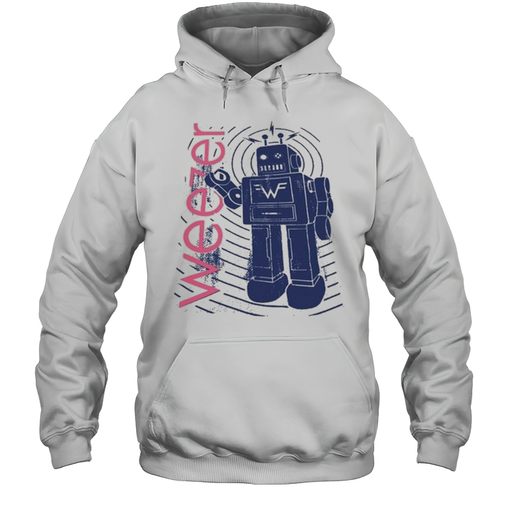 Weezer Light Pink Robot Music Shirt Unisex Hoodie