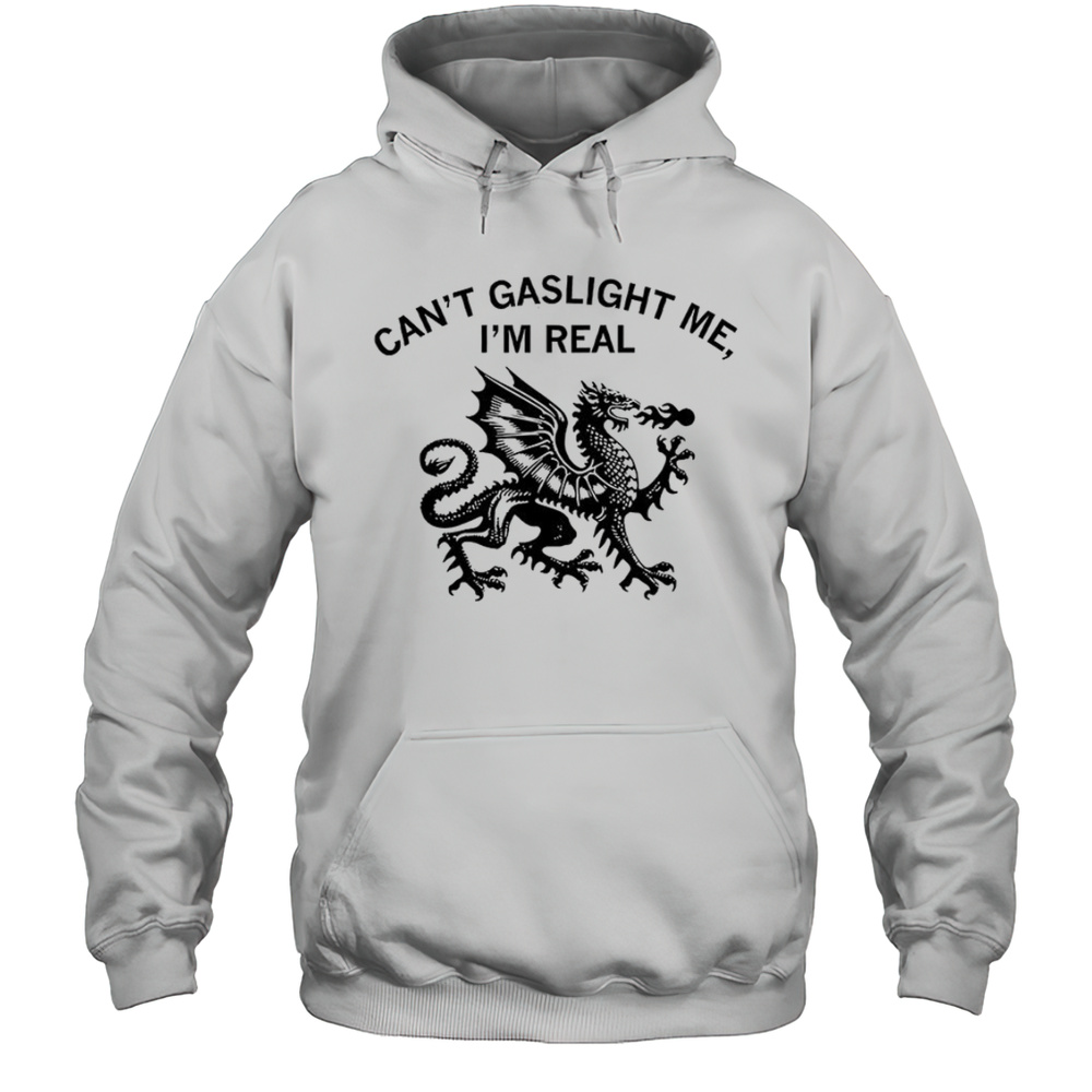 Welsh Dragon Cant Gaslight Me Im Real Shirt Unisex Hoodie