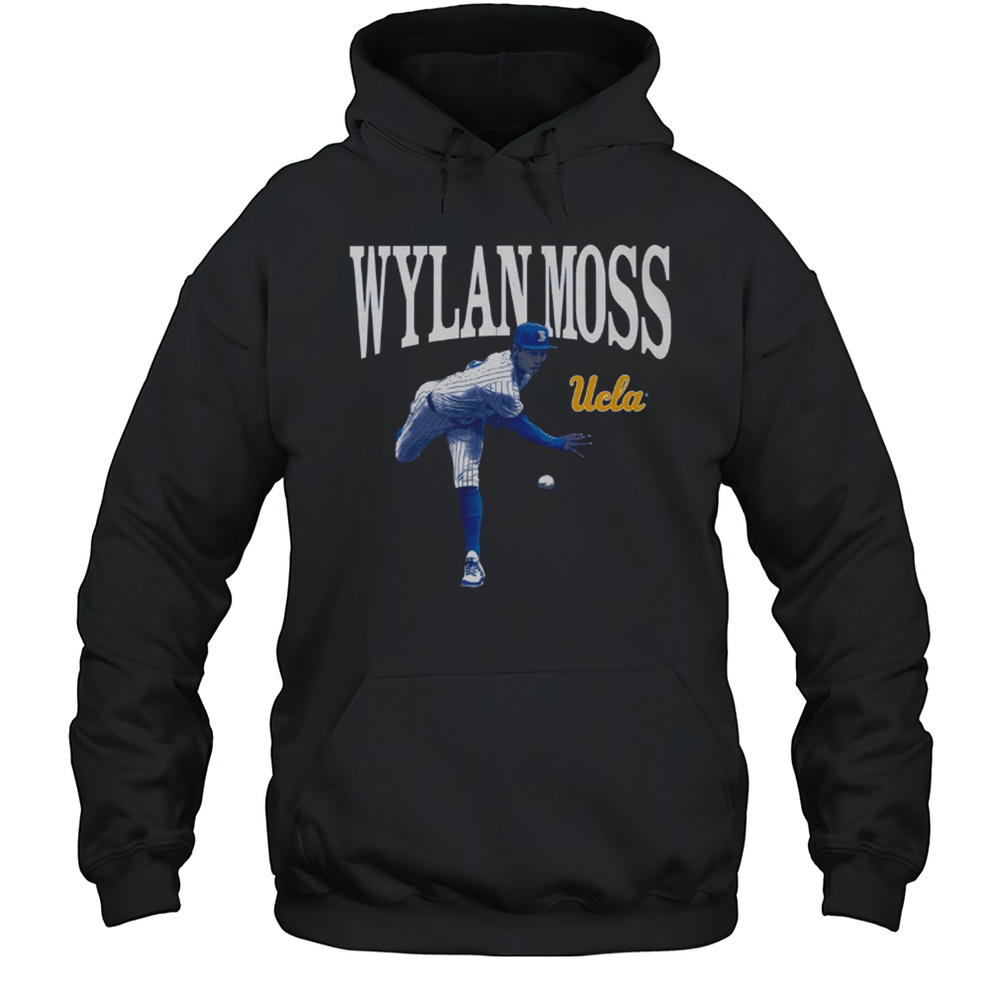 Wylan Moss Illustrated UCLA Bruins Baseball NCAA Big Ten Conference 2025 T-shirt Unisex Hoodie