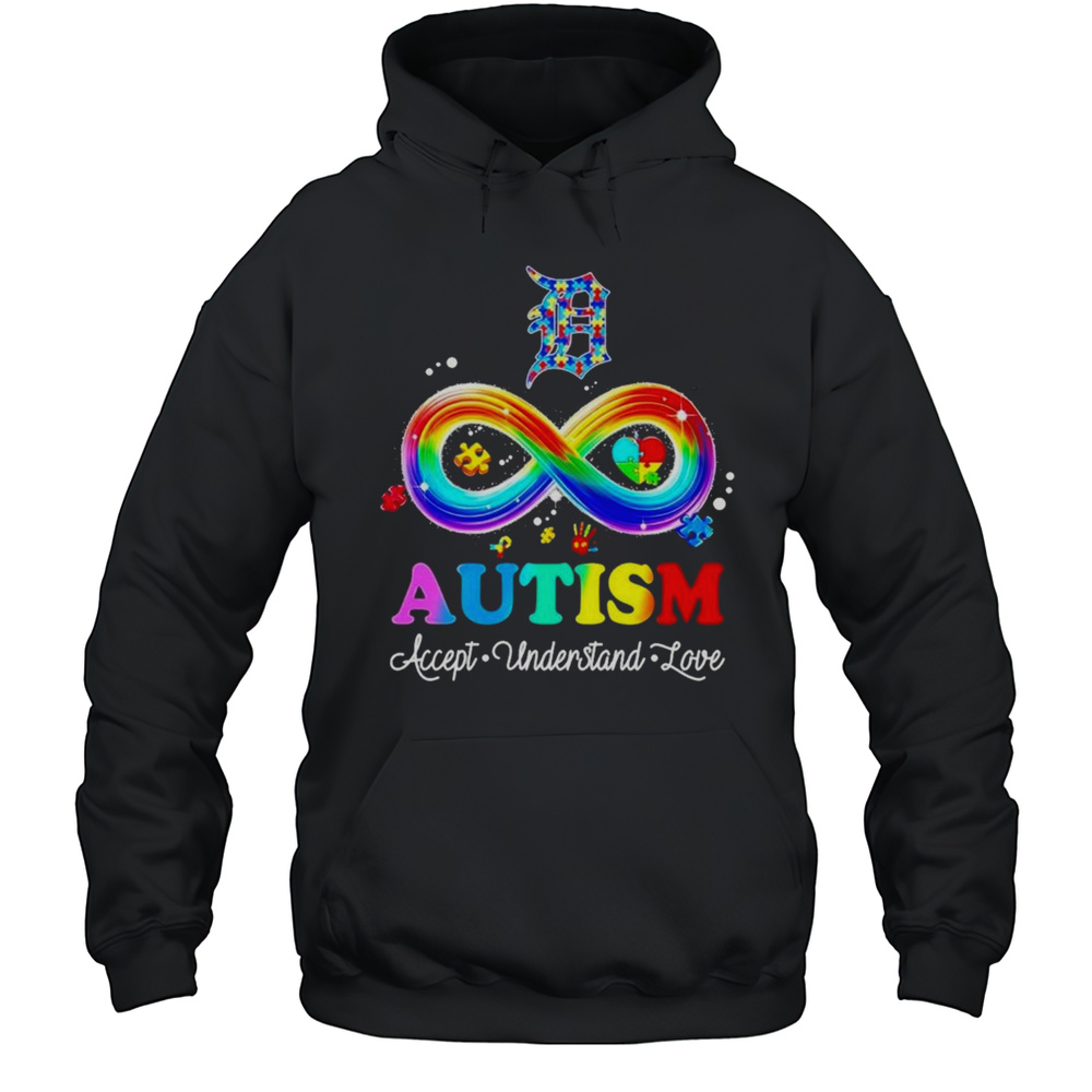 Autism Accept Understand Love Detroit Tigers Shirt Unisex Hoodie