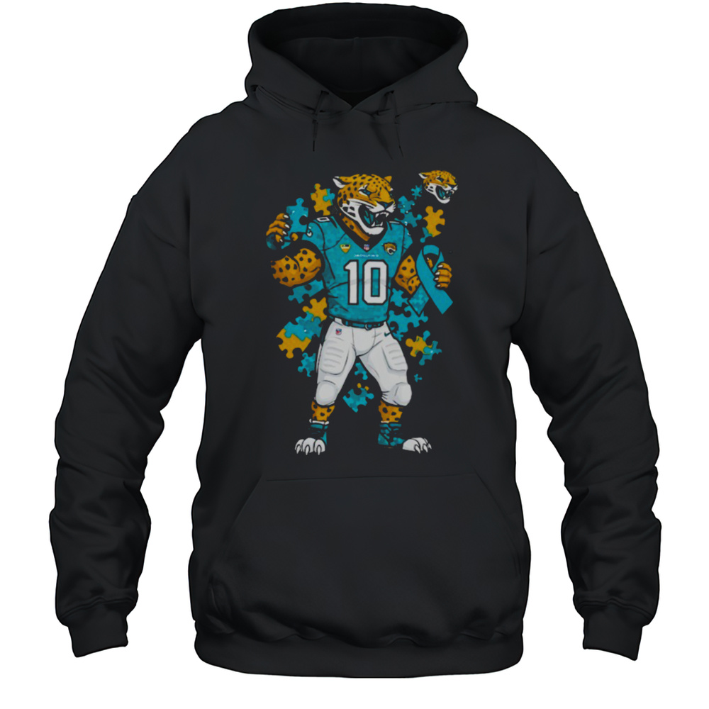 Autism Awareness Jacksonville Jaguars Mascot 2025 Shirt Unisex Hoodie