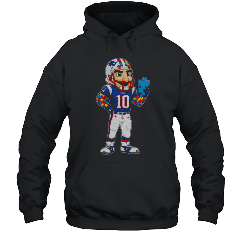 Autism Awareness New England Patriots Mascot 2025 Shirt Unisex Hoodie