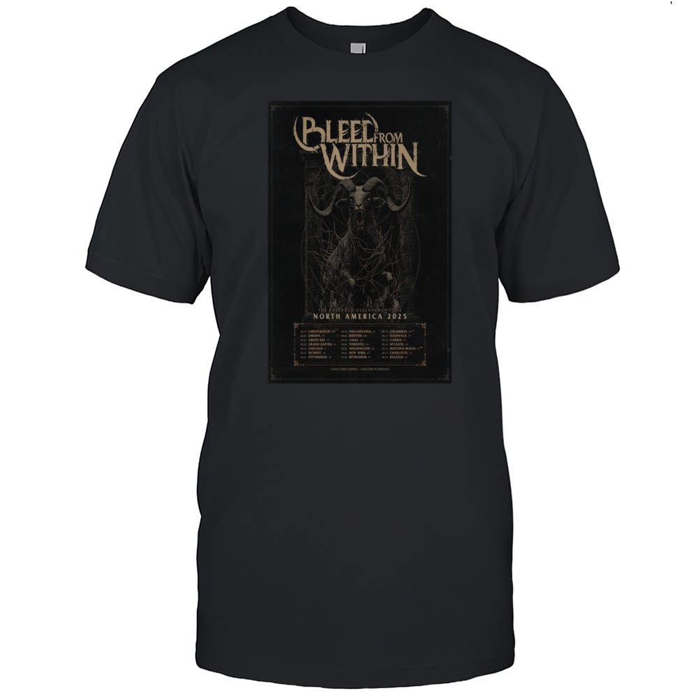 Bleed From Within The Poisoned Ascendancy North America Show 2025 Shirt