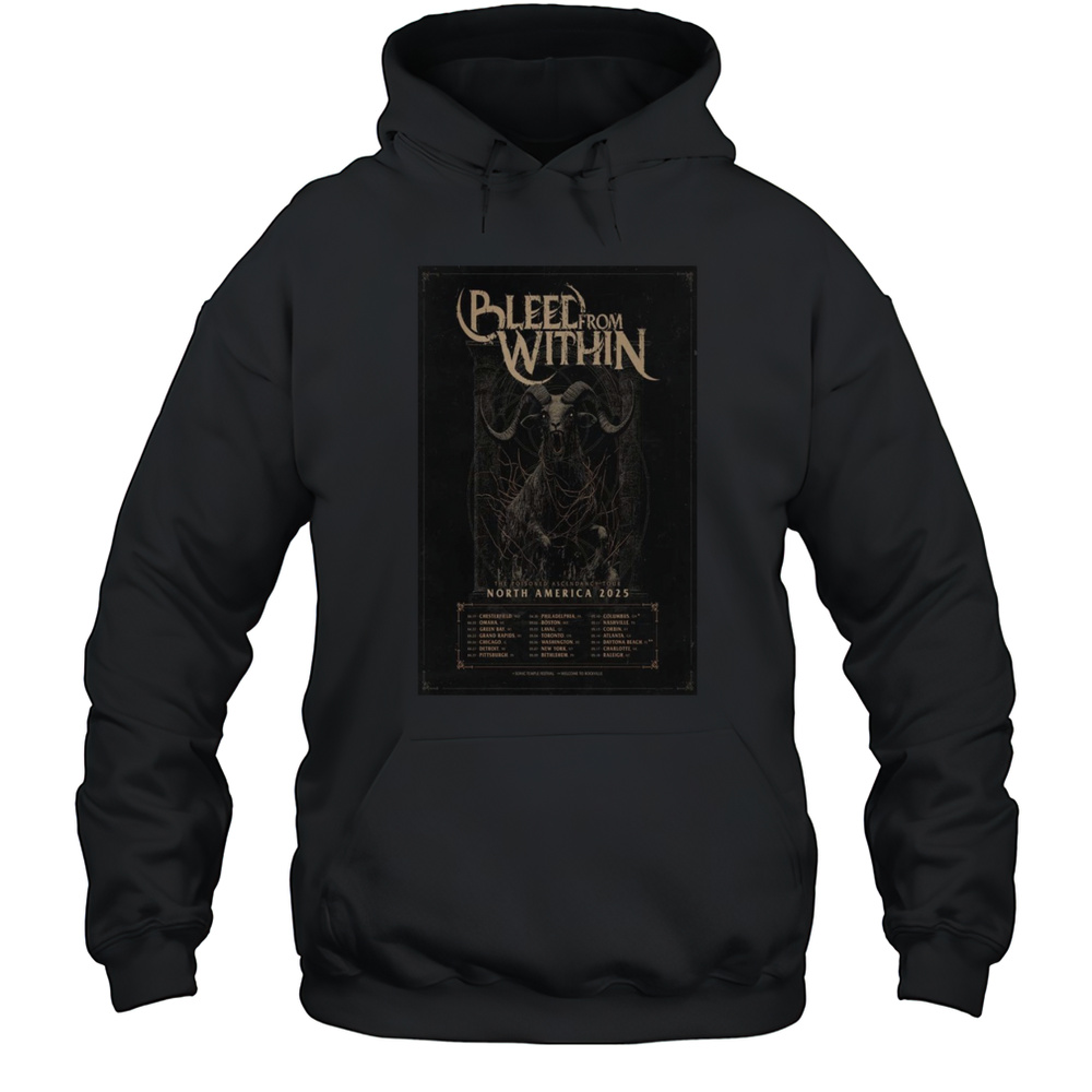 Bleed From Within The Poisoned Ascendancy North America Show 2025 Shirt Unisex Hoodie