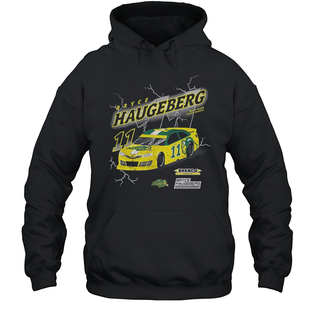 Bryce Haugeberg Racing West Fargo North Dakota State Bison Shirt Unisex Hoodie