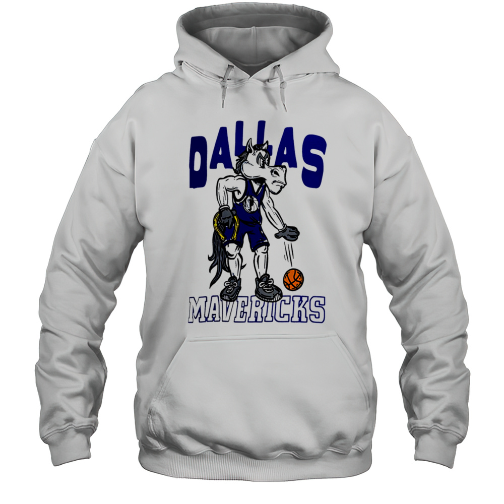 Dallas Mavericks Mascot Cartoon Shirt Unisex Hoodie