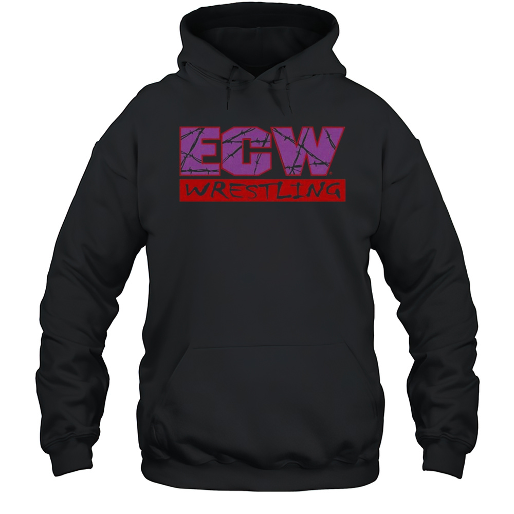 ECW Wrestling Logo Boxy Shirt Unisex Hoodie
