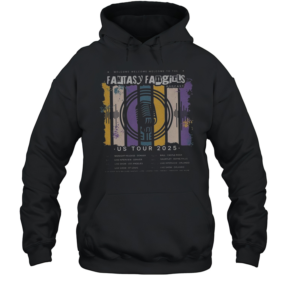 Fantasy Fangirls US Tour 2025 Shirt Unisex Hoodie