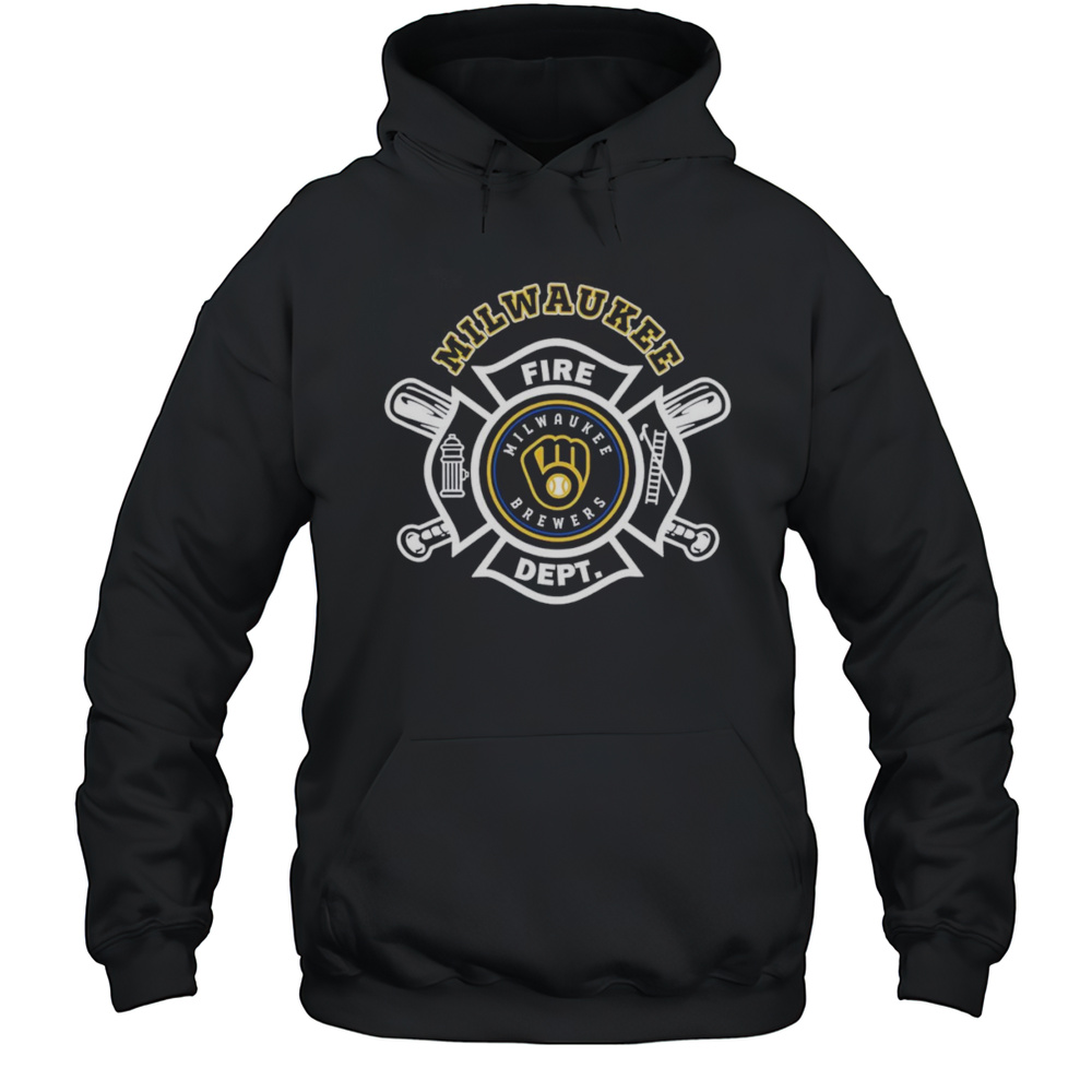 Fire Dept Milwaukee Brewers Shirt Unisex Hoodie