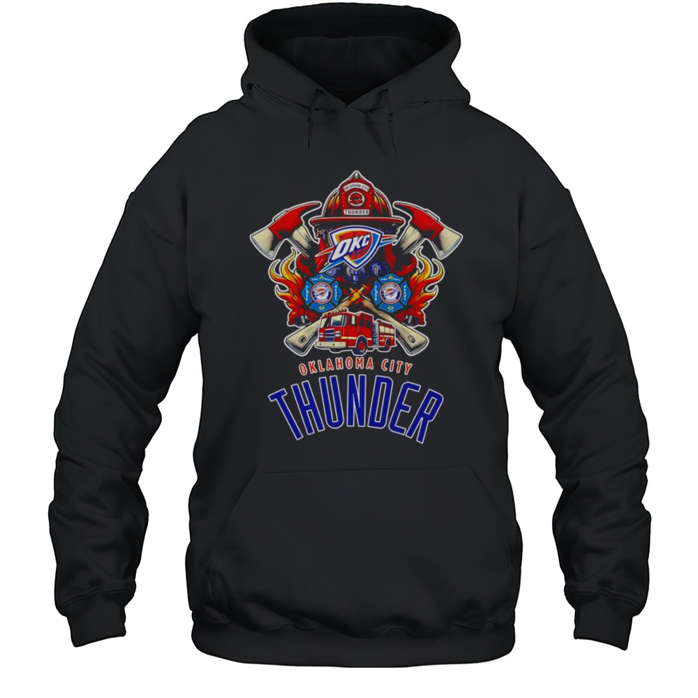 Firefighter Oklahoma City Thunder Shirt Unisex Hoodie