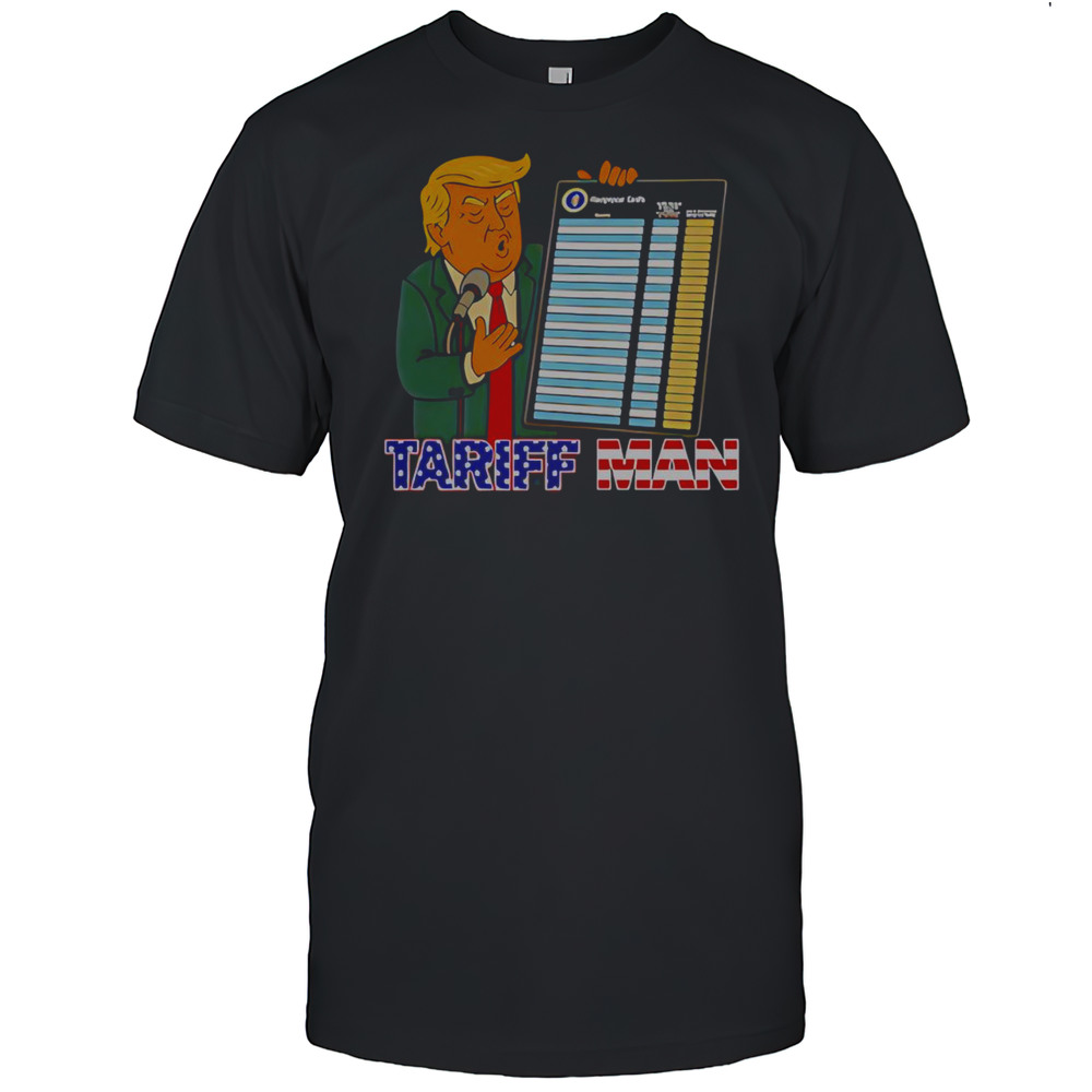 Funny Trump Tariff Man Tour T-Shirt