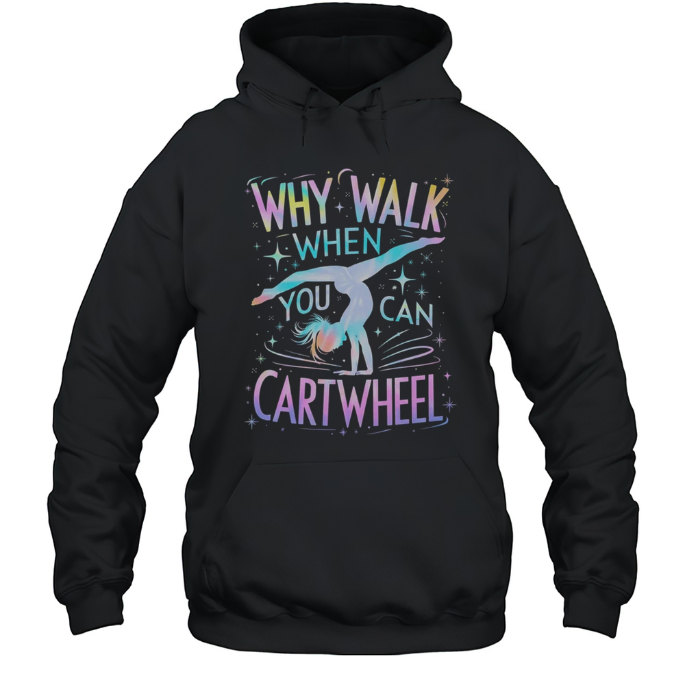 Girls Rainbow Gymnastics Female Women Gymnast Handstand Shirt Unisex Hoodie