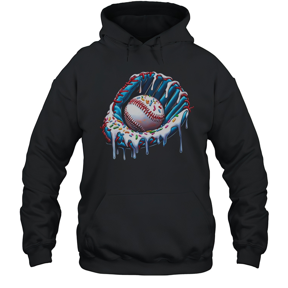Ice Cream Drip Baseball Bat With Sprinkles Drip Ice Cream Shirt Unisex Hoodie