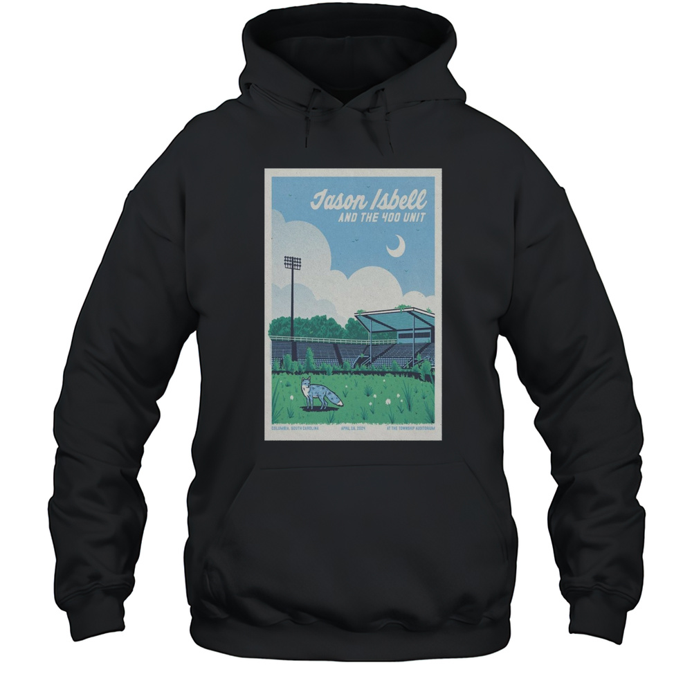 Jason Isbell And The 400 Unit Township Auditorium Columbia SC April 16 2025 Tour T-shirt Unisex Hoodie