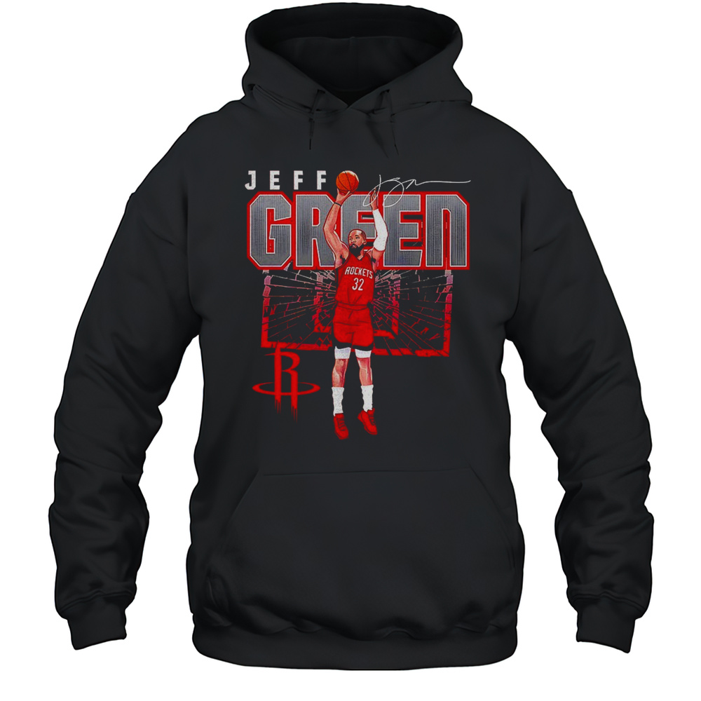 Jeff Green Houston Rockets NBA Basketball Player Shattered Signature Shirt Unisex Hoodie