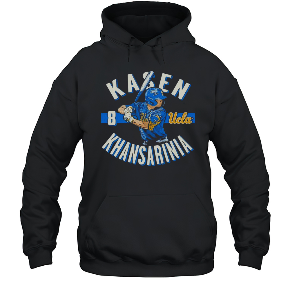 Kasen Khansarinia Illustrated UCLA Bruins Baseball NCAA Division I 2025 Vintage T-shirt Unisex Hoodie
