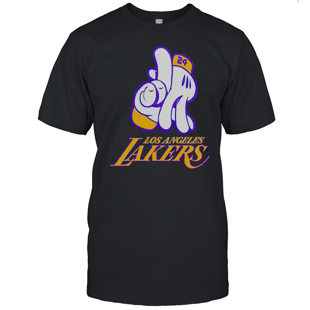 LA Los Angeles Lakers Mickey Hand Shirt