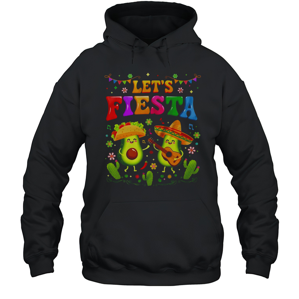 Lets Fiesta 5 Cinco De Mayo For Women Men Boys Girls Mexican Shirt Unisex Hoodie