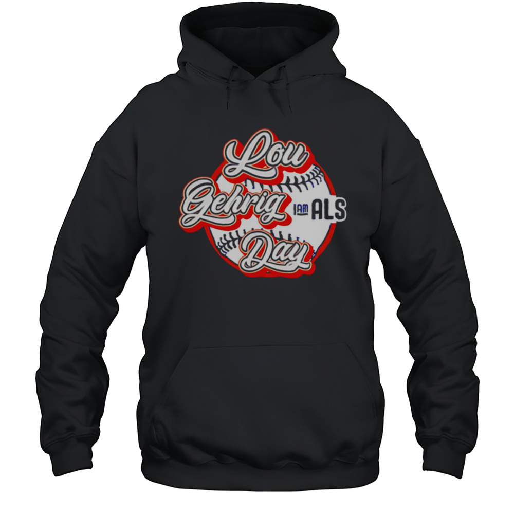 Lou Gehrig Day Als Baseball Shirt Unisex Hoodie