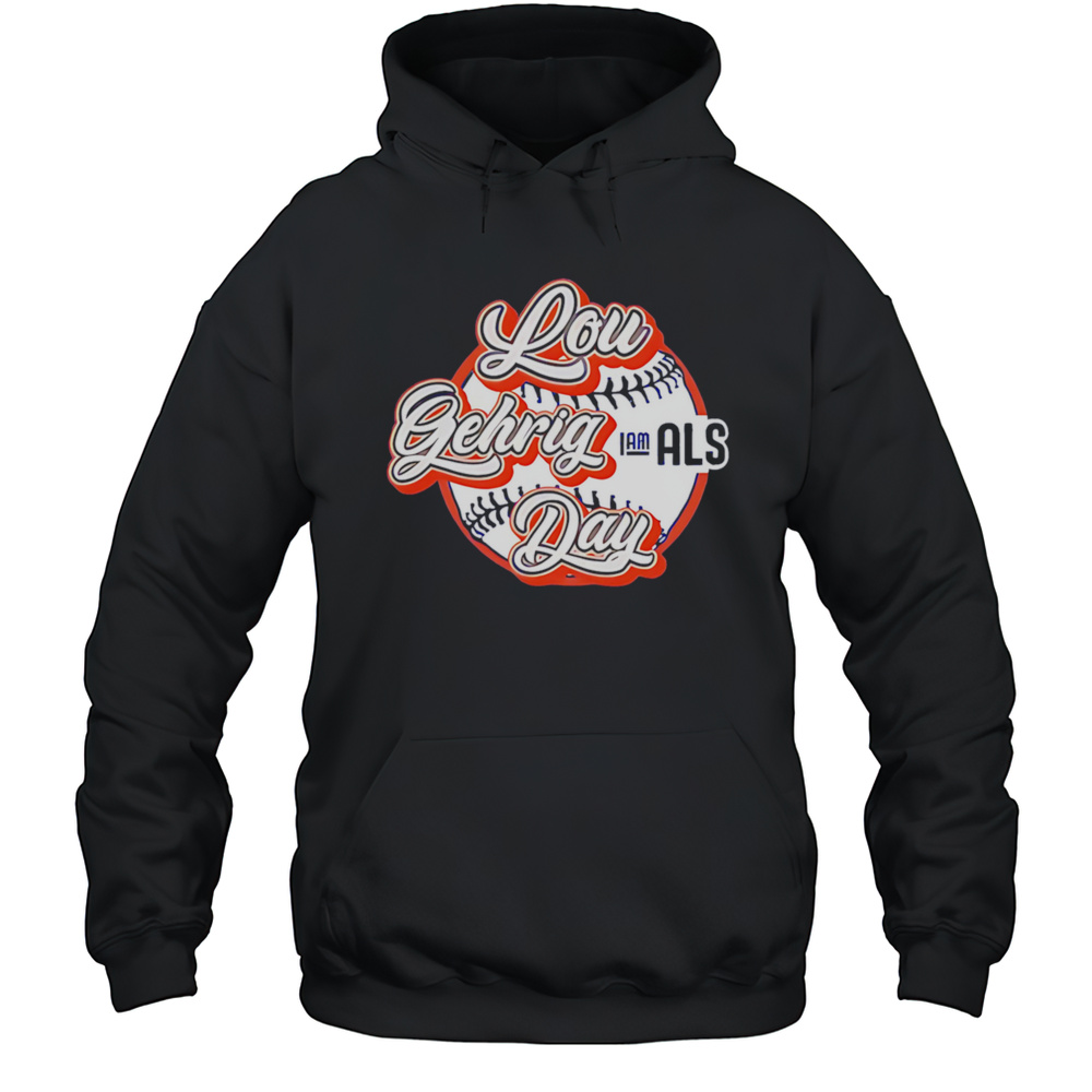 Lou Gehrig Day Als Baseball Shirt Unisex Hoodie