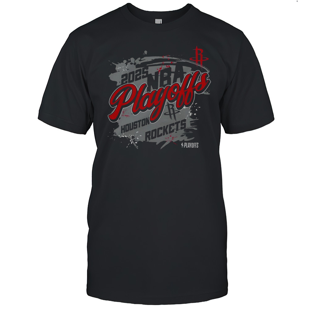 Mens Houston Rockets Stadium Essentials 2025 Playoffs Fearless Shirt