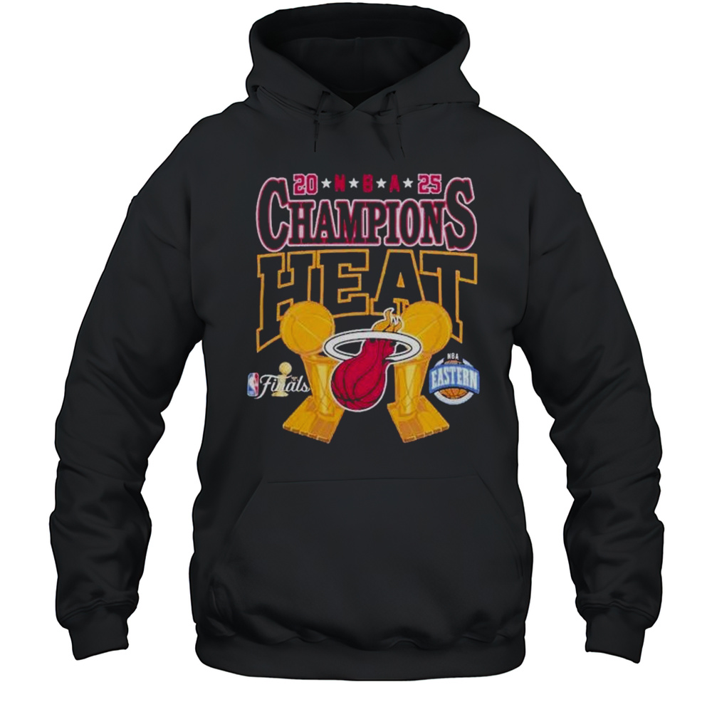 Miami Heat 2025 NBA Finals Champions Eastern Shirt Unisex Hoodie