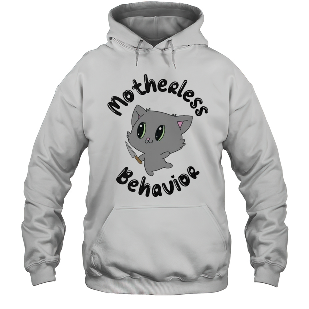 Motherless Behavior Cat Knife T-Shirt Unisex Hoodie