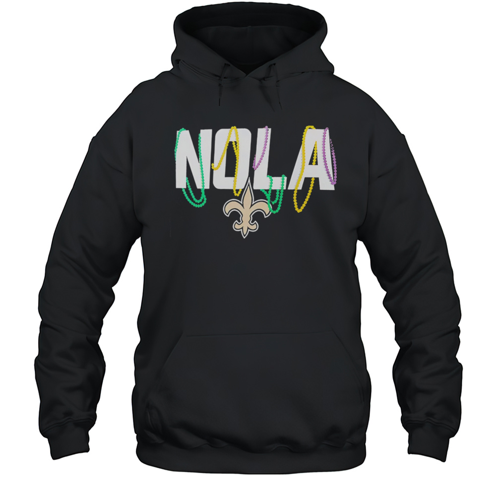 Nola Orleans Saints Black Cheer Zone Shirt Unisex Hoodie