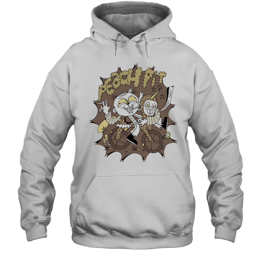 Peach Pit Riding Bike Shirt Unisex Hoodie