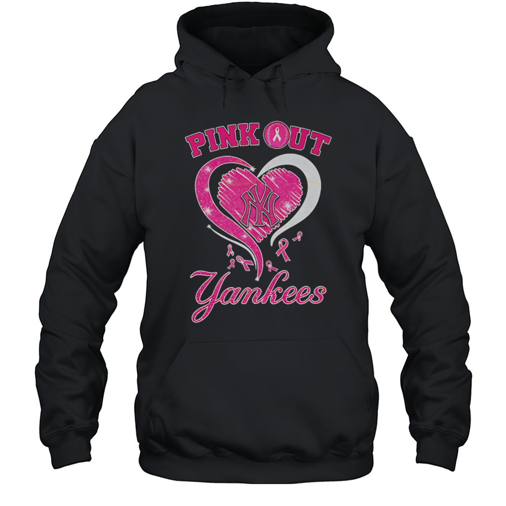 Pink Out New York Yankees Shirt Unisex Hoodie