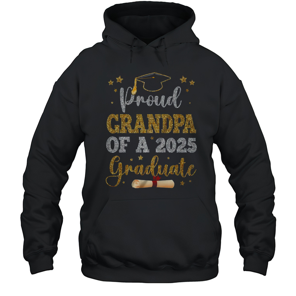 Proud Grandpa Of A 2025 Graduate Senior Class Of 2025 Graduation Shirt Unisex Hoodie