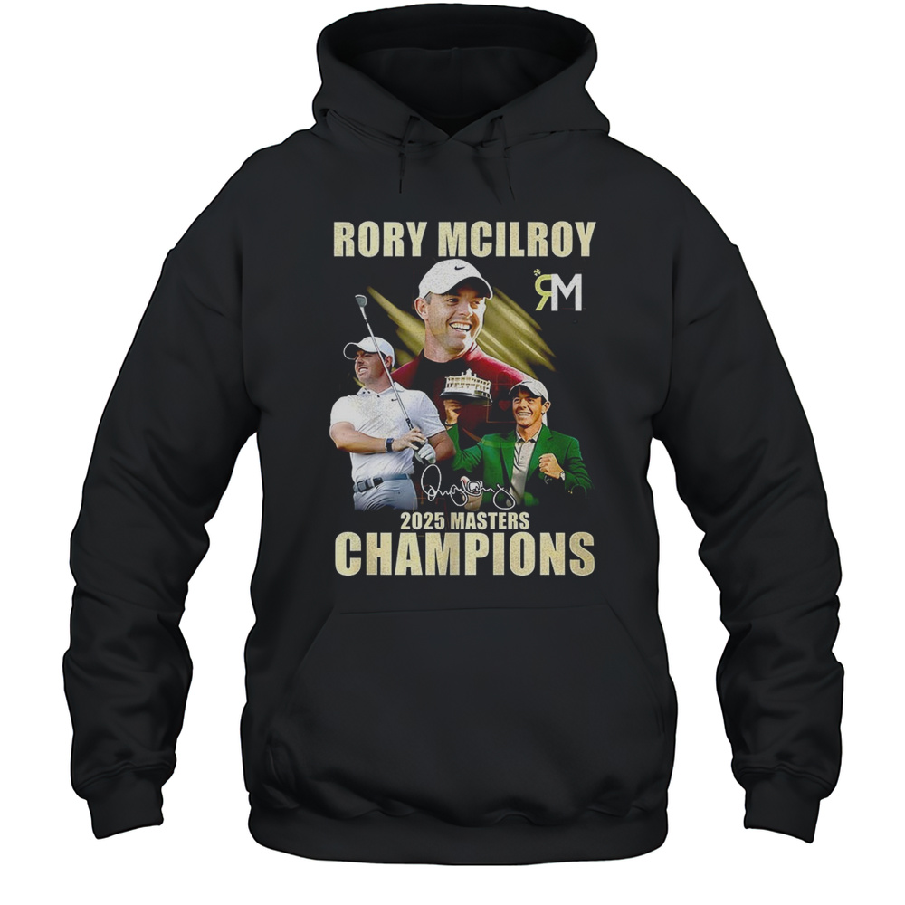 Rory Mcilroy 2025 Masters Champion Signature Shirt Unisex Hoodie